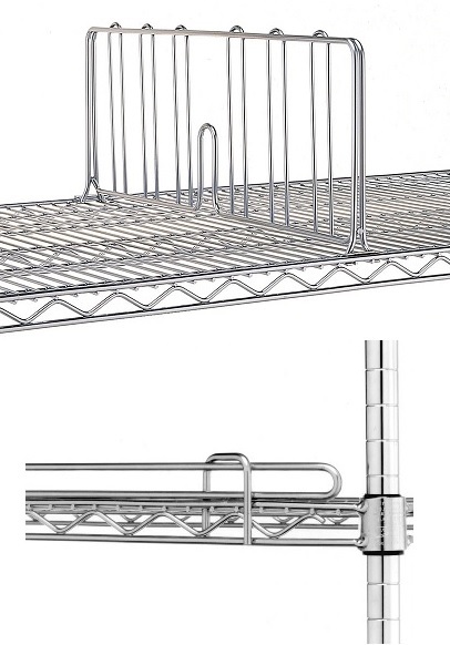 Metro® shelf dividers en shelf ledges