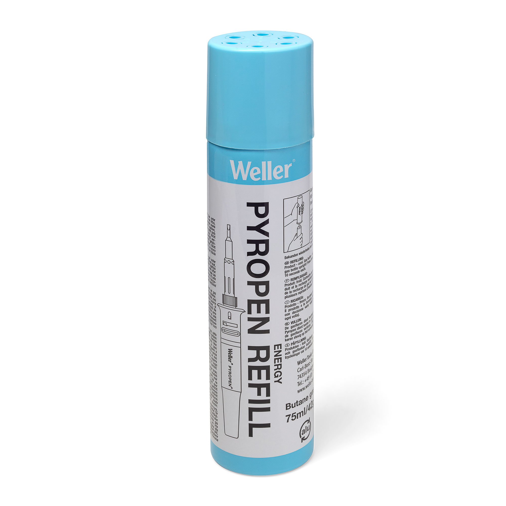 Weller® draadloos solderen gasvulling